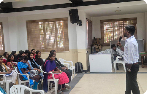 Students in a training session